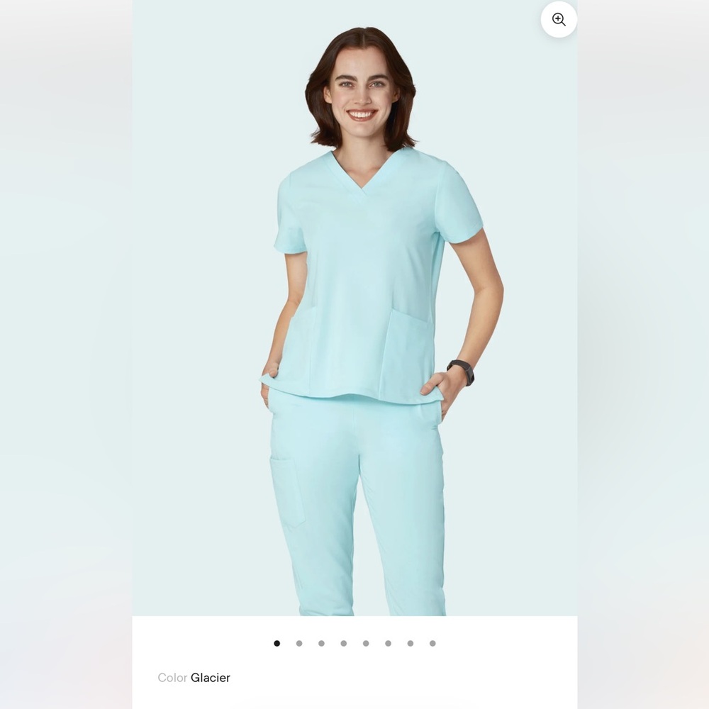 Women's Light Blue Slim Pants Scrubs
